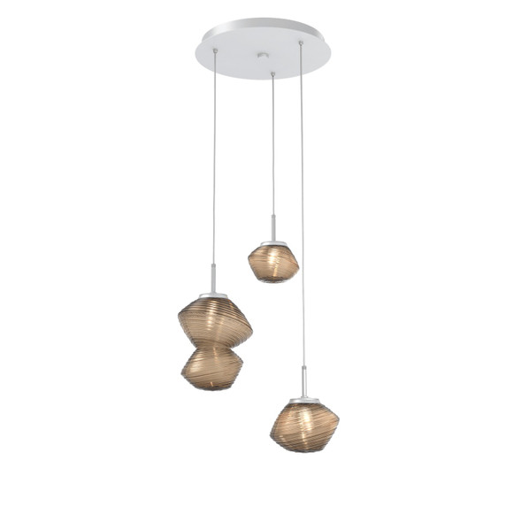 Mini Pendants 3 Light Cluster by Hammerton Studio ( 404 | CHB0089-03-CS-B-C01-L3 Mesa ) 