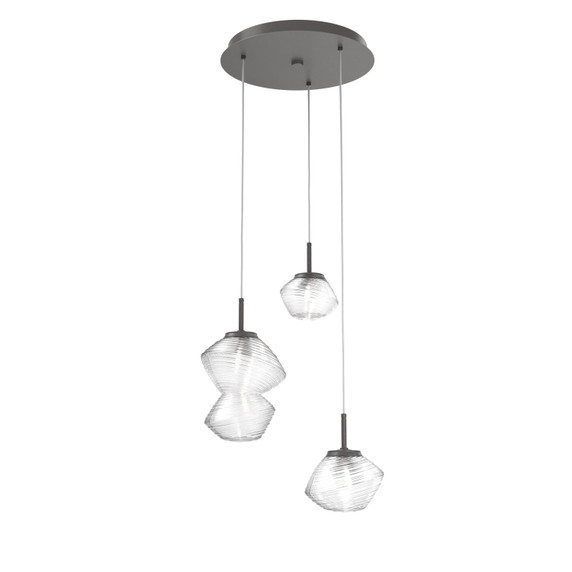 Mini Pendants 3 Light Cluster by Hammerton Studio ( 404 | CHB0089-03-GP-C-C01-L3 Mesa ) 