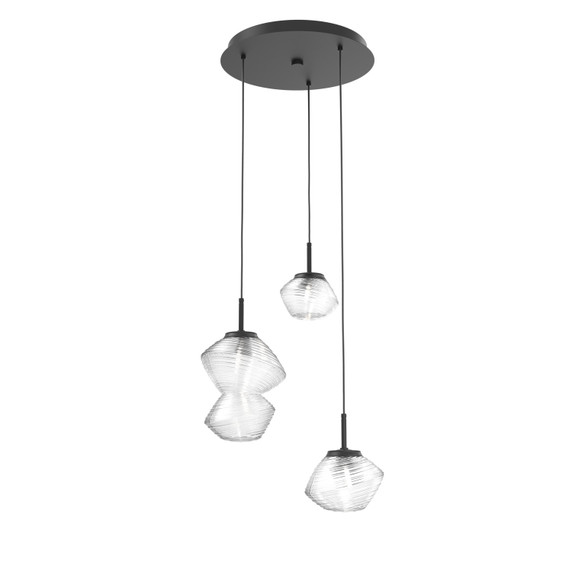 Mini Pendants 3 Light Cluster by Hammerton Studio ( 404 | CHB0089-03-MB-C-C01-L3 Mesa ) 