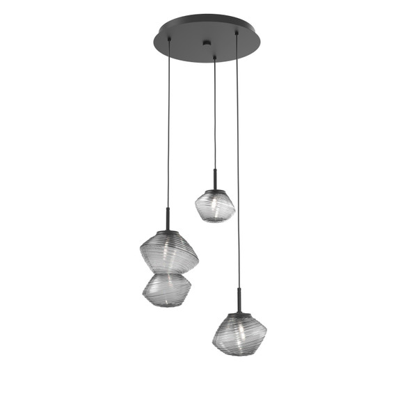 Mini Pendants 3 Light Cluster by Hammerton Studio ( 404 | CHB0089-03-MB-S-C01-L1 Mesa ) 