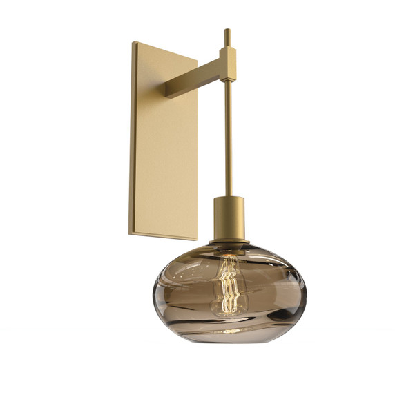 Sconces Single Glass by Hammerton Studio ( 404 | IDB0036-18-GB-OB-E2 Coppa ) 