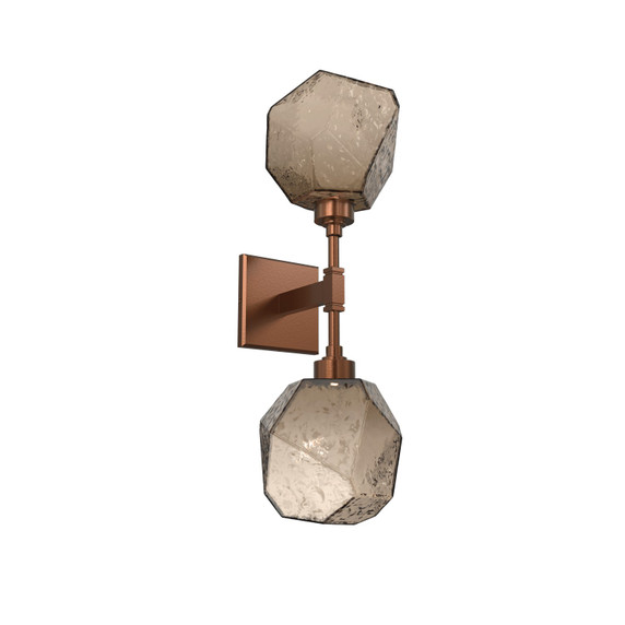 Sconces Double Glass by Hammerton Studio ( 404 | IDB0039-02-BB-B-L1 Gem ) 