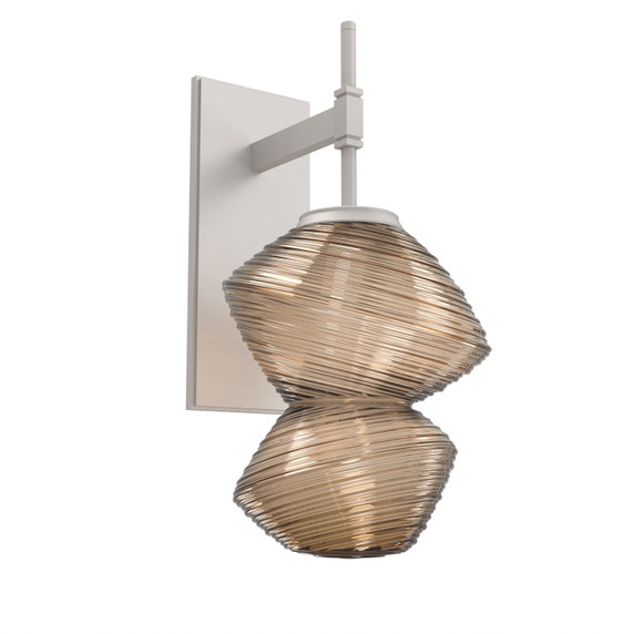 Sconces Single Glass by Hammerton Studio ( 404 | IDB0089-01-BS-B-L3 Mesa ) 