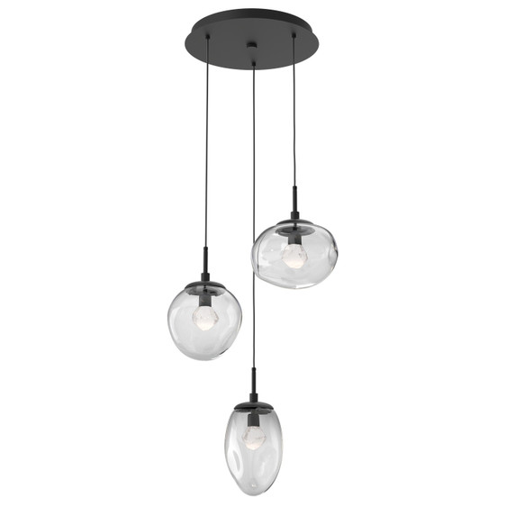 Mini Pendants 3 Light Cluster by Hammerton Studio ( 404 | CHB0069-03-MB-ZC-C01-L1 Cosmos ) 