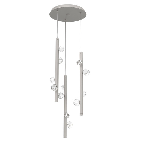 Mini Pendants 3 Light Cluster by Hammerton Studio ( 404 | CHB0070-03-BS-CZ-CA1-L3 Stella ) 