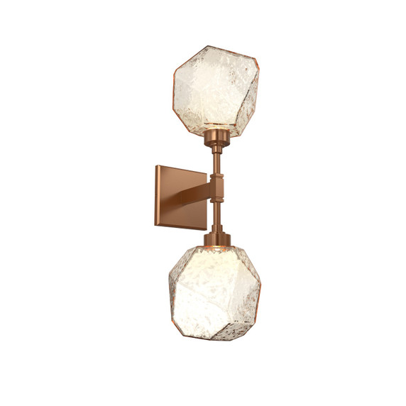 Sconces Double Glass by Hammerton Studio ( 404 | IDB0039-02-NB-A-L1 Gem ) 