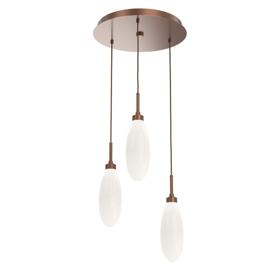 Mini Pendants 3 Light Cluster by Hammerton Studio ( 404 | CHB0071-03-BB-WL-C01-L3 Fiori ) 