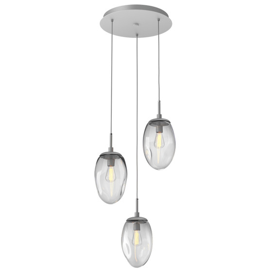 Mini Pendants 3 Light Cluster by Hammerton Studio ( 404 | CHB0063-03-CS-C-C01-E2 Meteo ) 