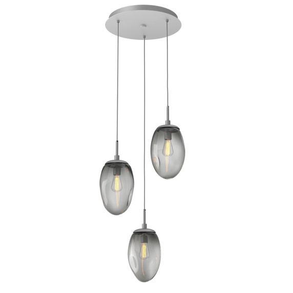 Mini Pendants 3 Light Cluster by Hammerton Studio ( 404 | CHB0063-03-CS-S-C01-E2 Meteo ) 