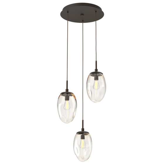 Mini Pendants 3 Light Cluster by Hammerton Studio ( 404 | CHB0063-03-FB-A-C01-E2 Meteo ) 