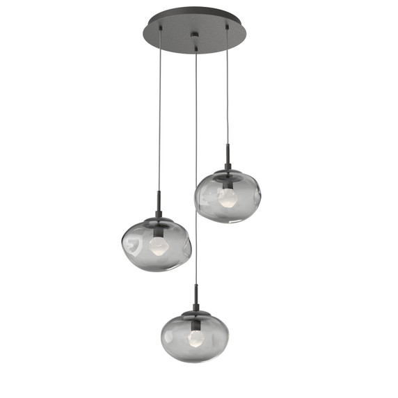 Mini Pendants 3 Light Cluster by Hammerton Studio ( 404 | CHB0068-03-GP-ZS-C01-L3 Nebula ) 