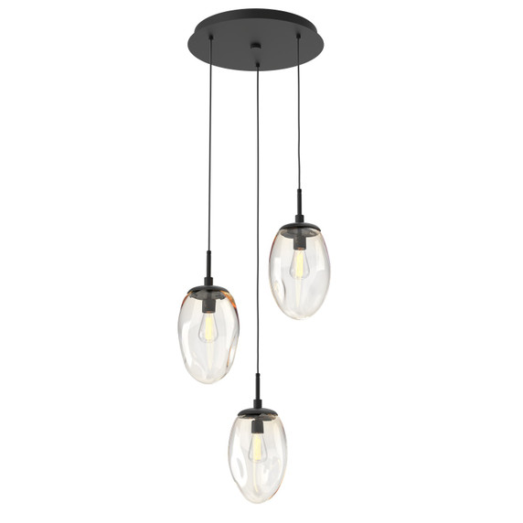 Mini Pendants 3 Light Cluster by Hammerton Studio ( 404 | CHB0063-03-MB-A-C01-E2 Meteo ) 