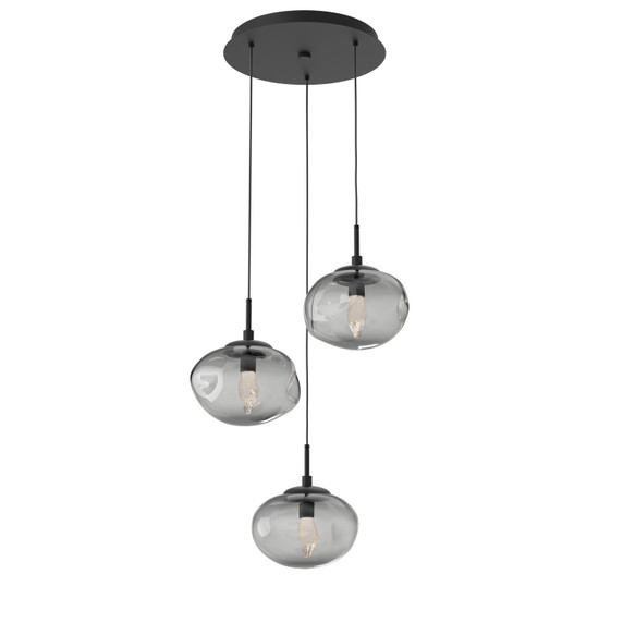 Mini Pendants 3 Light Cluster by Hammerton Studio ( 404 | CHB0068-03-MB-GS-C01-L1 Nebula ) 