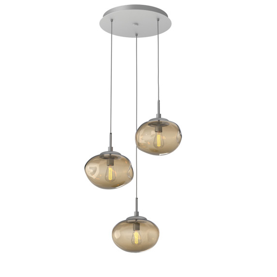 Mini Pendants 3 Light Cluster by Hammerton Studio ( 404 | CHB0064-03-CS-B-C01-E2 Nebula ) 