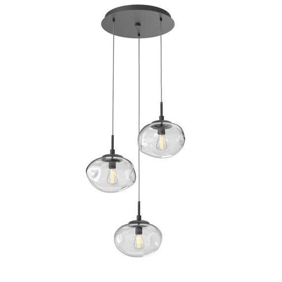 Mini Pendants 3 Light Cluster by Hammerton Studio ( 404 | CHB0064-03-GP-C-C01-E2 Nebula ) 