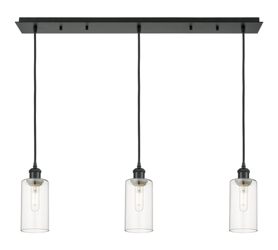 Linear/Island 3 Light Bar by Innovations ( 405 | 123B-3P-BK-G434-7CL Downtown Urban ) 