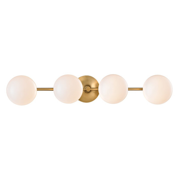 Bathroom Fixtures Four Lights by Hudson Valley ( 70 | 4744-AGB Fleming ) 
