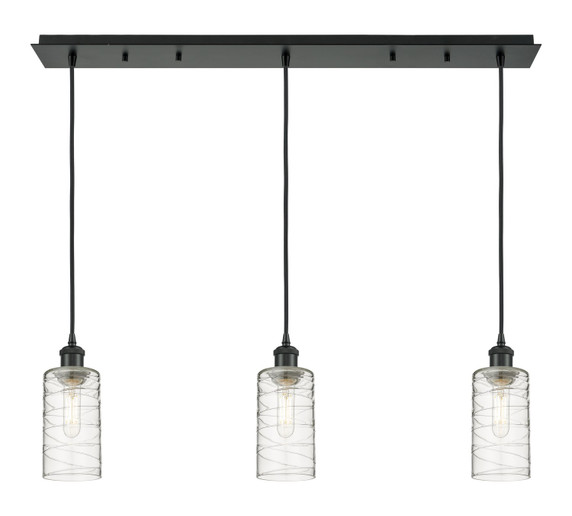 Linear/Island 3 Light Bar by Innovations ( 405 | 123B-3P-BK-G434-7DE Downtown Urban ) 