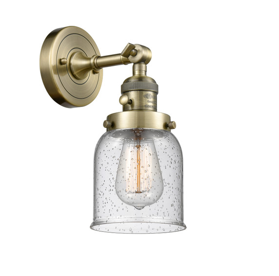 Sconces Single Glass by Innovations ( 405 | 203SW-AB-G54-LED Franklin Restoration ) 