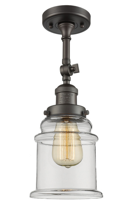 Semi-Flush Mts. Glass Down by Innovations ( 405 | 201F-OB-G182 Franklin Restoration ) 
