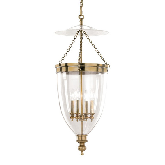 Foyer/Hall Lanterns Glass w/Frame by Hudson Valley ( 70 | 143-AGB Hanover ) 