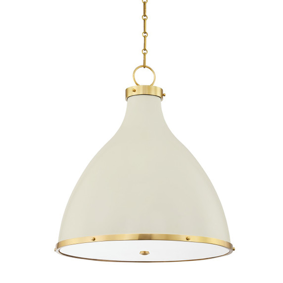 Pendants Metal Shade by Hudson Valley ( 70 | MDS362-AGB/OW Painted No. 3 ) 