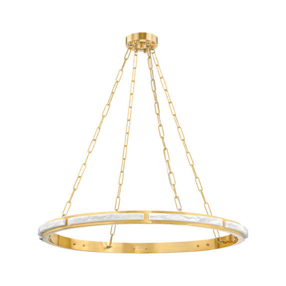 Mid. Chandeliers Ring/Halo by Hudson Valley ( 70 | 8136-AGB Wingate ) 