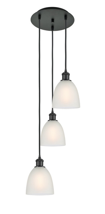 Mini Pendants 3 Light Cluster by Innovations ( 405 | 113B-3P-BK-G381 Ballston ) 