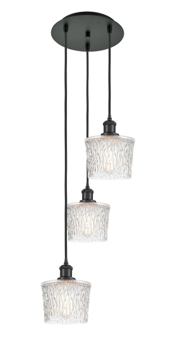 Mini Pendants 3 Light Cluster by Innovations ( 405 | 113B-3P-BK-G402 Ballston ) 
