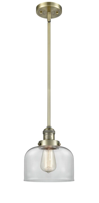 Mini Pendants Glass Down by Innovations ( 405 | 201S-AB-G72-LED Franklin Restoration ) 