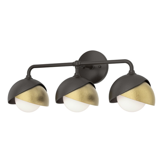 Bathroom Fixtures Three Lights by Hubbardton Forge ( 39 | 201375-SKT-14-86-GG0711 Brooklyn ) 