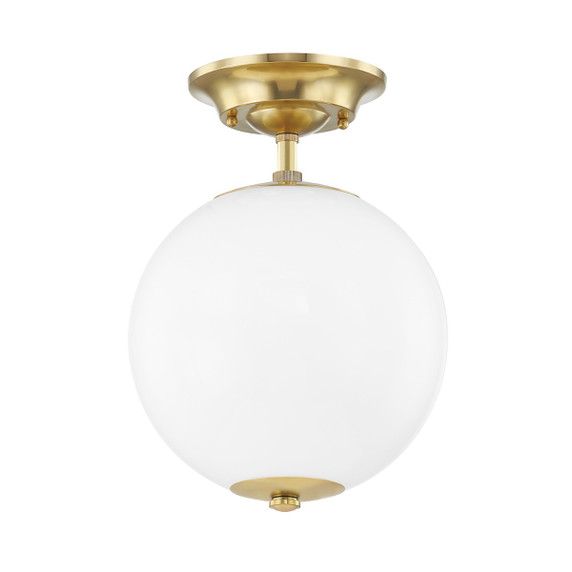 Semi-Flush Mts. Glass Down by Hudson Valley ( 70 | MDS703-AGB Sphere No.1 ) 