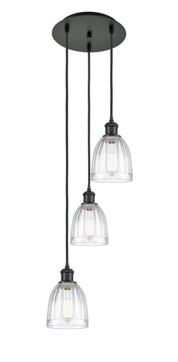 Mini Pendants 3 Light Cluster by Innovations ( 405 | 113B-3P-BK-G442 Ballston ) 