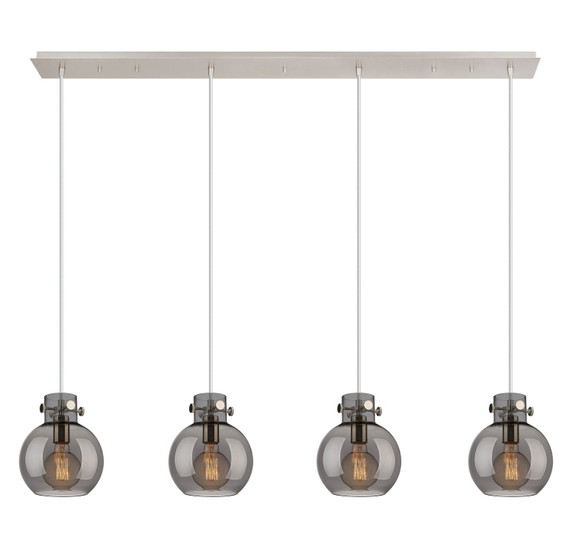 Linear/Island 4 Light + by Innovations ( 405 | 124-410-1PS-PN-G410-8SM Newton ) 