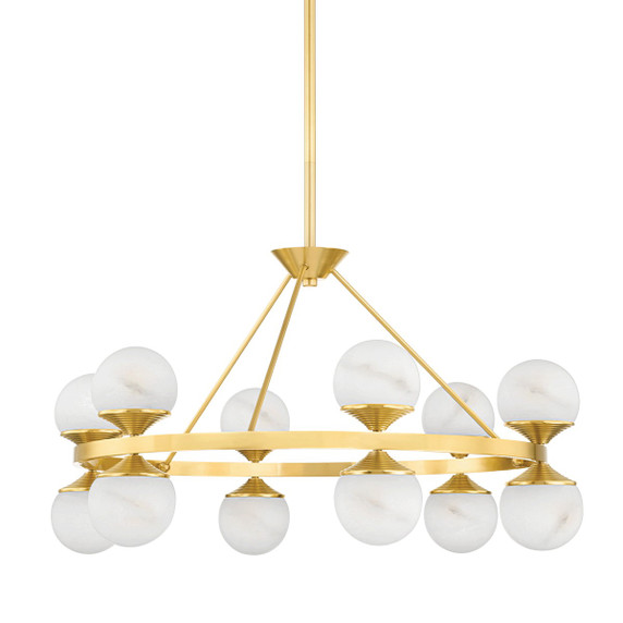 Mid. Chandeliers Ring/Halo by Hudson Valley ( 70 | 8236-AGB Grafton ) 