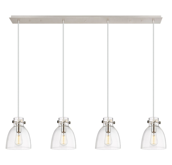 Linear/Island 4 Light + by Innovations ( 405 | 124-410-1PS-PN-G412-8CL Downtown Urban ) 
