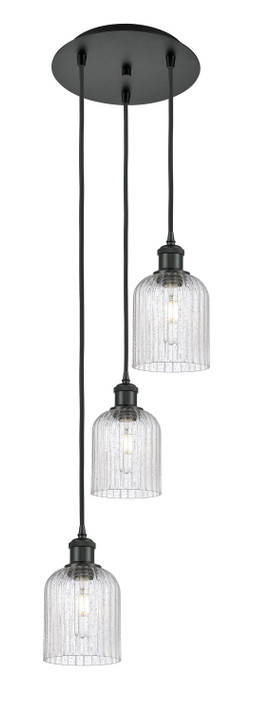 Mini Pendants 3 Light Cluster by Innovations ( 405 | 113B-3P-BK-G559-5SDY Ballston ) 