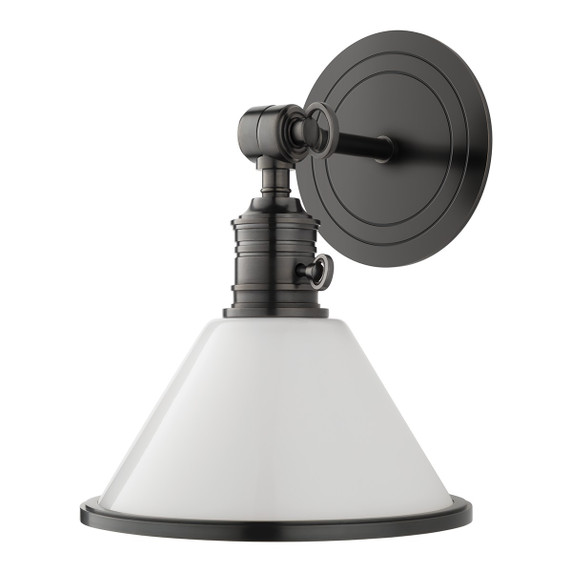 Sconces Single Glass by Hudson Valley ( 70 | 8331-OB Garden City ) 