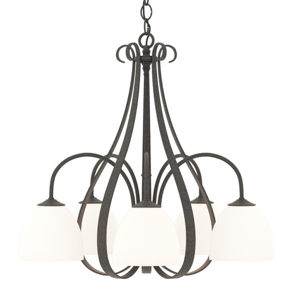 Mid. Chandeliers Glass Down by Hubbardton Forge ( 39 | 101445-SKT-20-GG0001 Sweeping Taper ) 