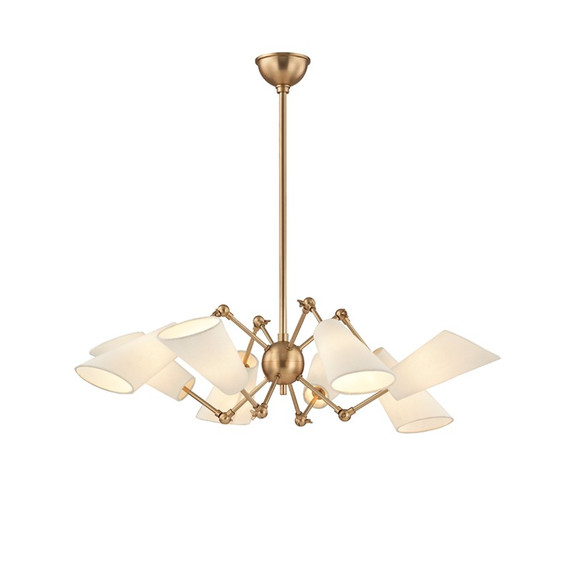 Mid. Chandeliers Drum Shade by Hudson Valley ( 70 | 5308-AGB Buckingham ) 