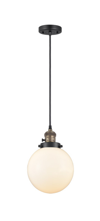 Mini Pendants Glass Down by Innovations ( 405 | 201CSW-BAB-G201-8-LED Franklin Restoration ) 
