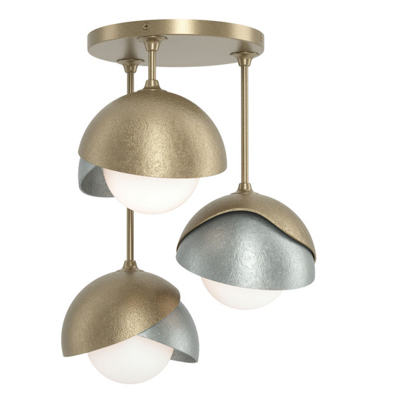 Semi-Flush Mts. Multi-port/Cluster by Hubbardton Forge ( 39 | 121374-SKT-84-82-GG0711 Brooklyn ) 