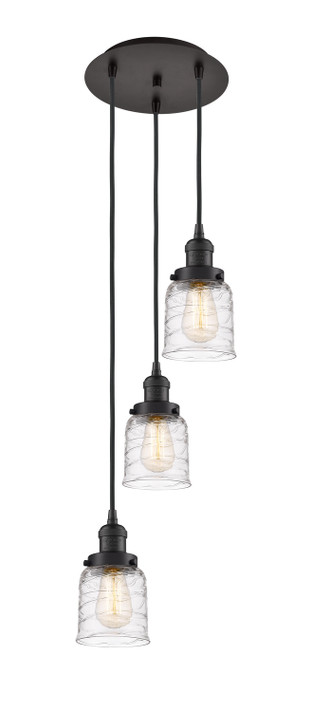 Mini Pendants 3 Light Cluster by Innovations ( 405 | 113F-3P-OB-G513 Franklin Restoration ) 