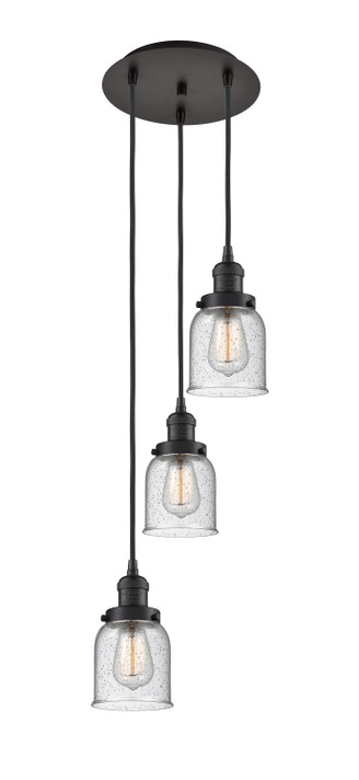 Mini Pendants 3 Light Cluster by Innovations ( 405 | 113F-3P-OB-G54 Franklin Restoration ) 