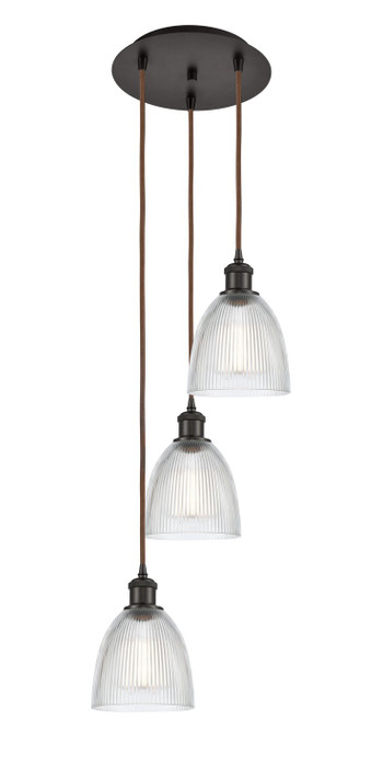 Mini Pendants 3 Light Cluster by Innovations ( 405 | 113B-3P-OB-G382 Ballston ) 
