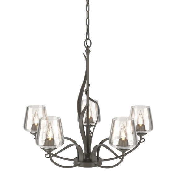 Mid. Chandeliers Glass Up by Hubbardton Forge ( 39 | 103040-SKT-07-ZM0236 Flora ) 