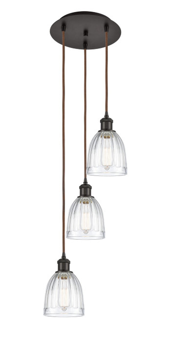 Mini Pendants 3 Light Cluster by Innovations ( 405 | 113B-3P-OB-G442 Ballston ) 