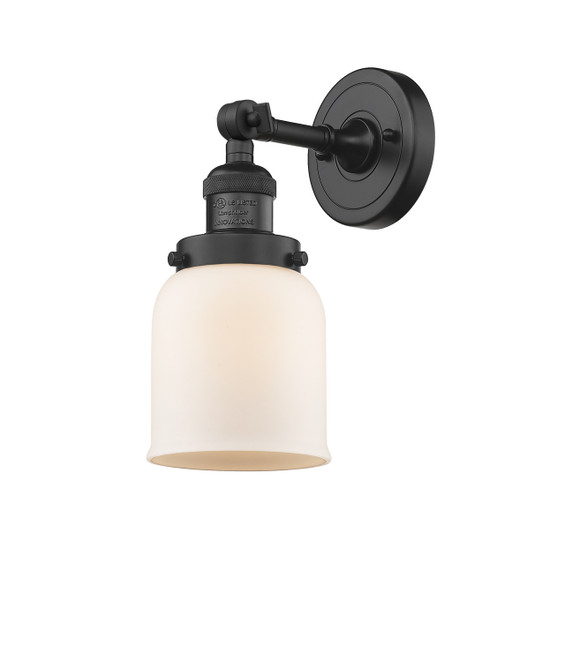 Sconces Single Glass by Innovations ( 405 | 203-BK-G51-LED Franklin Restoration ) 