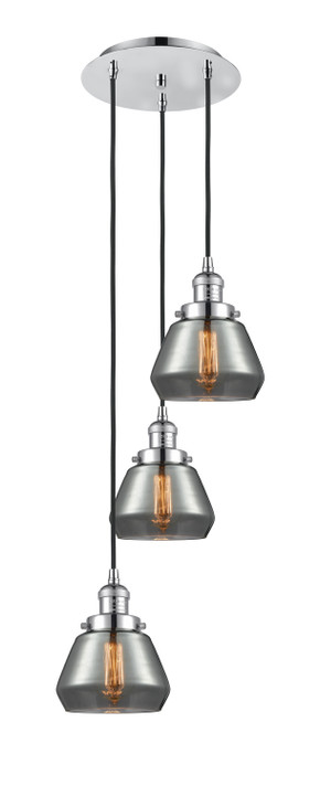 Mini Pendants 3 Light Cluster by Innovations ( 405 | 113F-3P-PC-G173 Franklin Restoration ) 