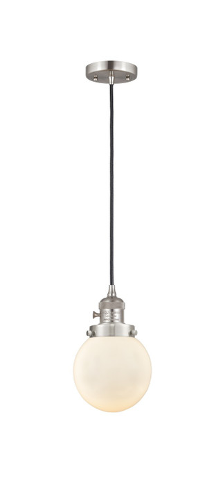 Mini Pendants Glass Down by Innovations ( 405 | 201CSW-SN-G201-6-LED Franklin Restoration ) 